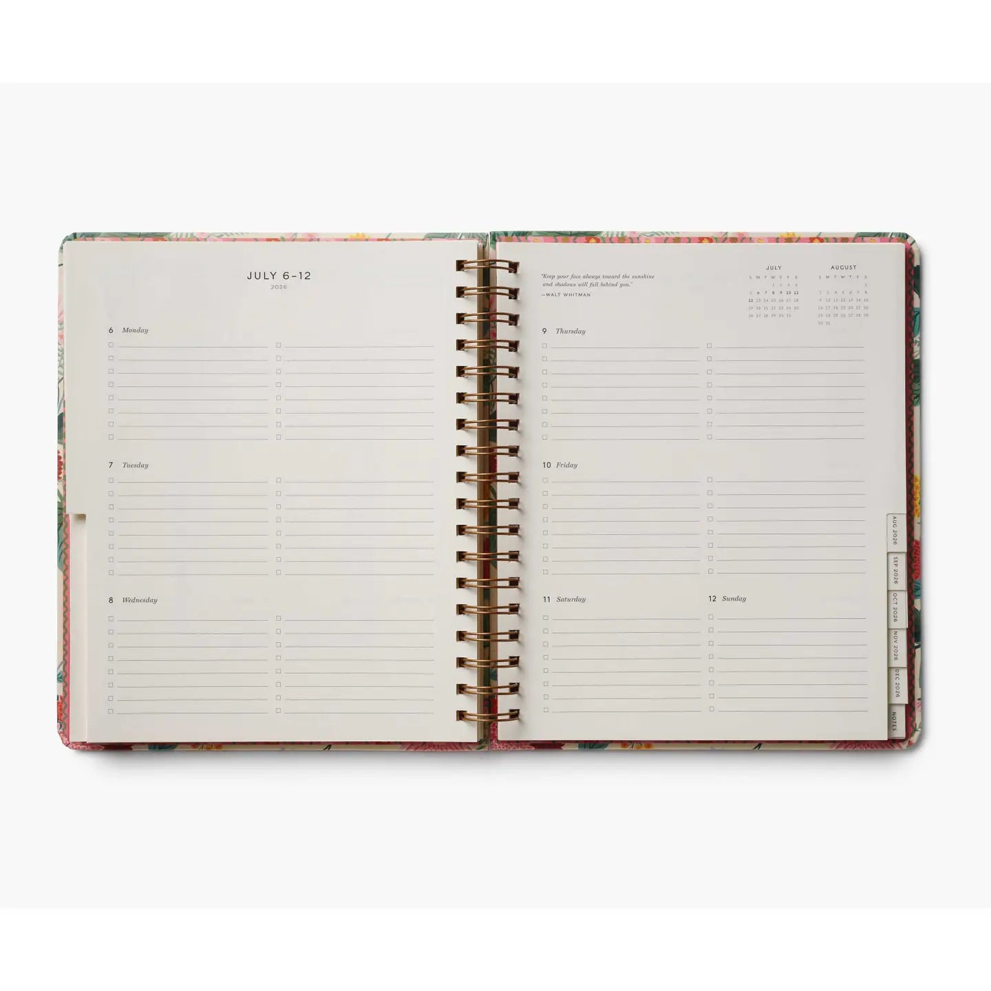 2026 Dahlia 17-Month Academic Hardcover Spiral Planner