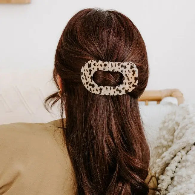 Teleties Round Flat Hair Clip | Large