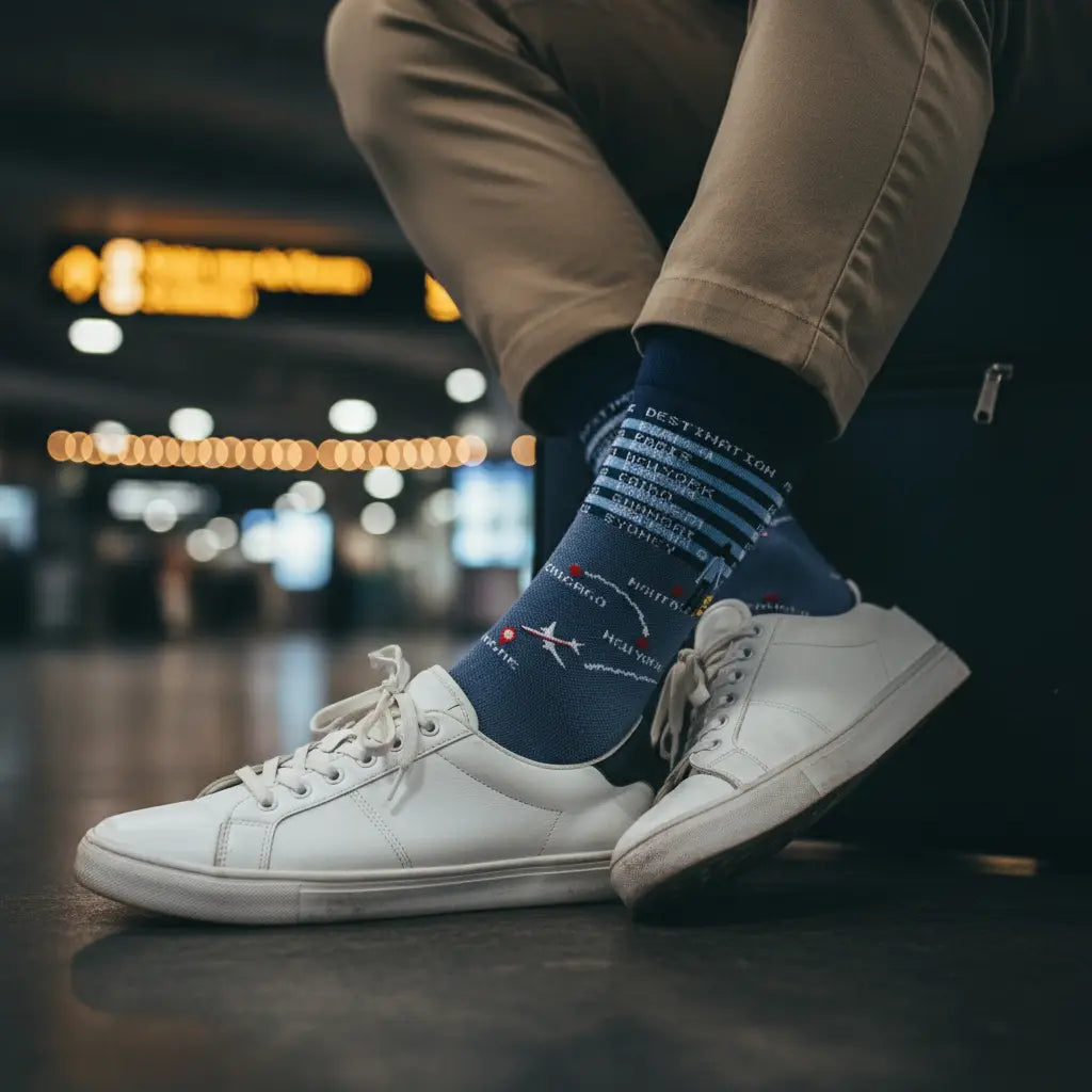 "Frequent Flyer" - Travel Fine Men's Socks