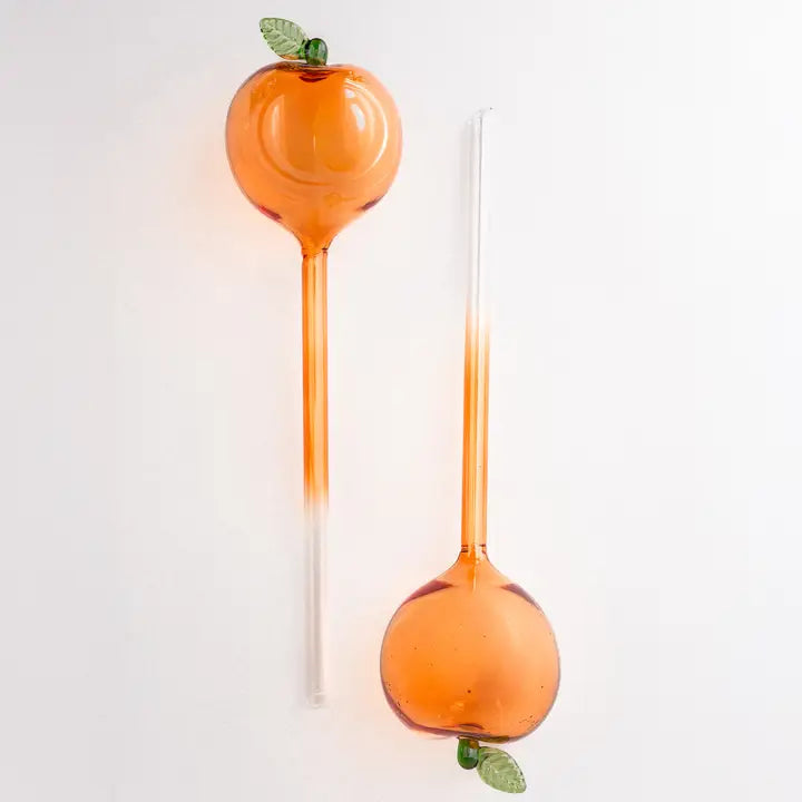 Peach Watering Globes