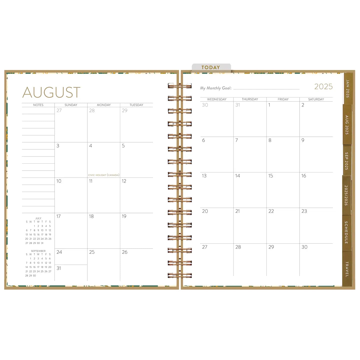 2025-2026 Vintage Vibes 17 Month Planner
