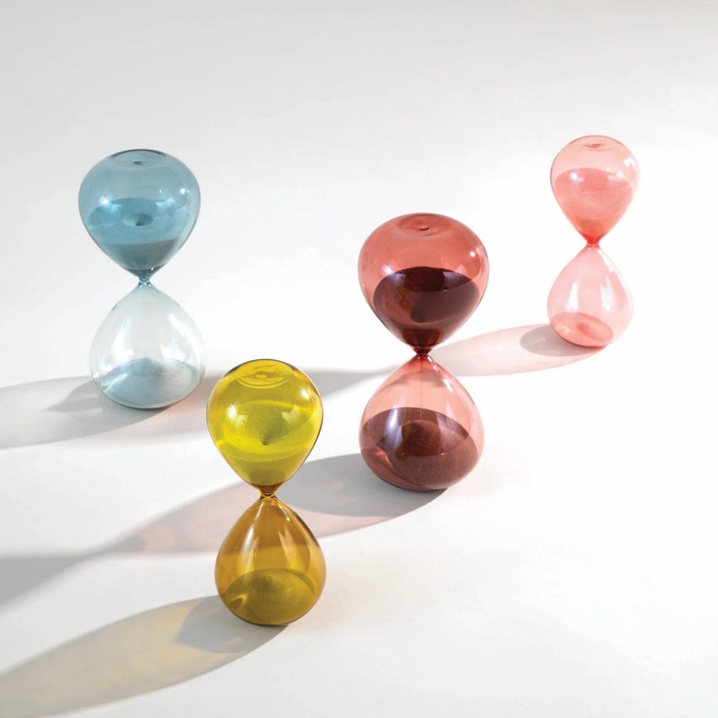 Colored Glass Hourglass