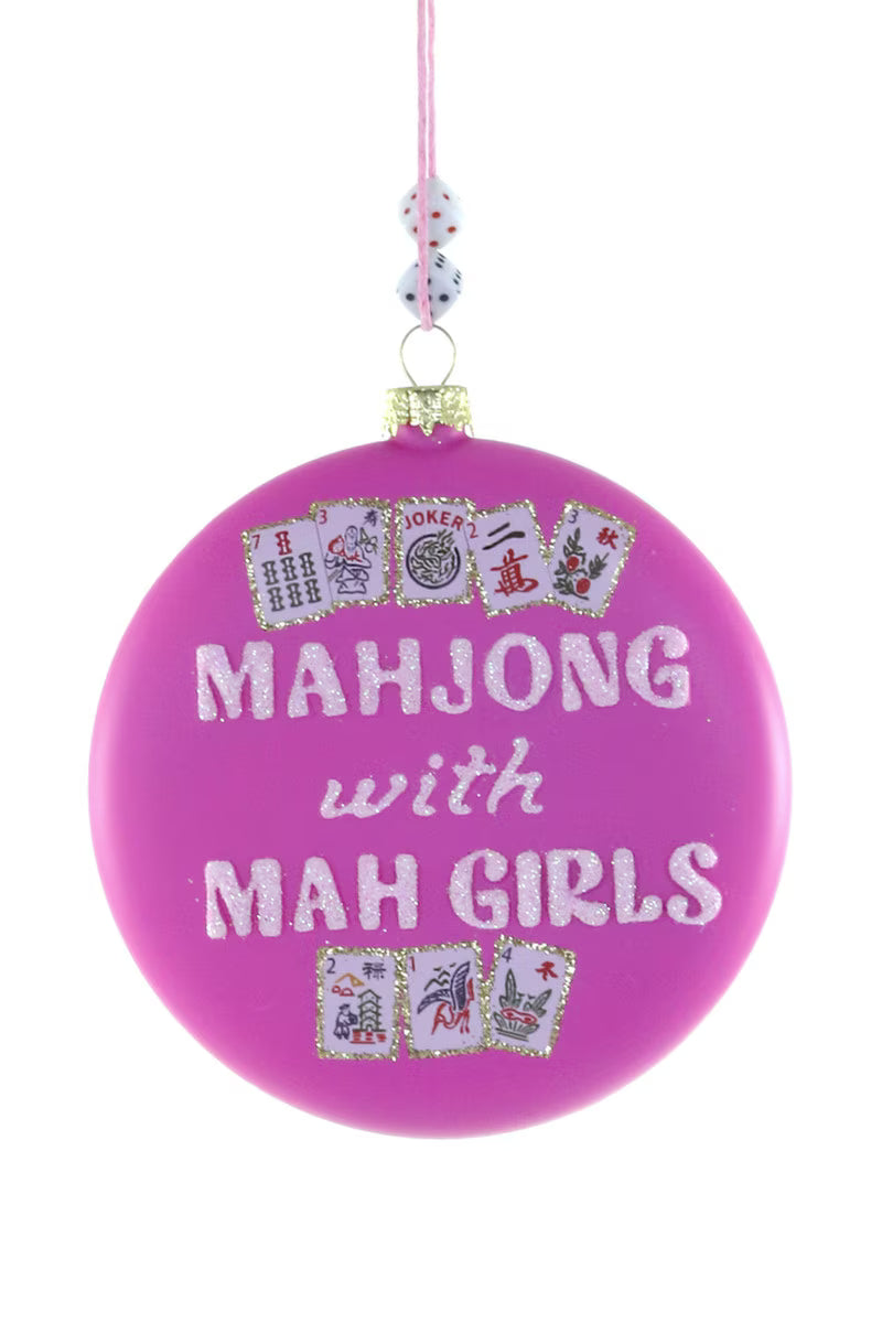 Mahjong with Mah Girls Ornament