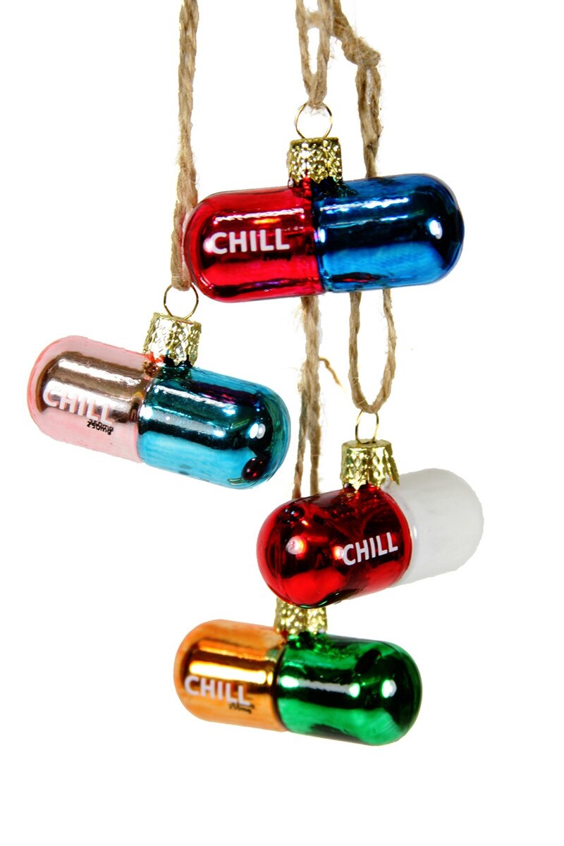 Chill Pills Ornaments