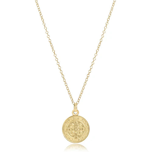 Enewton 16" Necklace - Blessing Gold Disc
