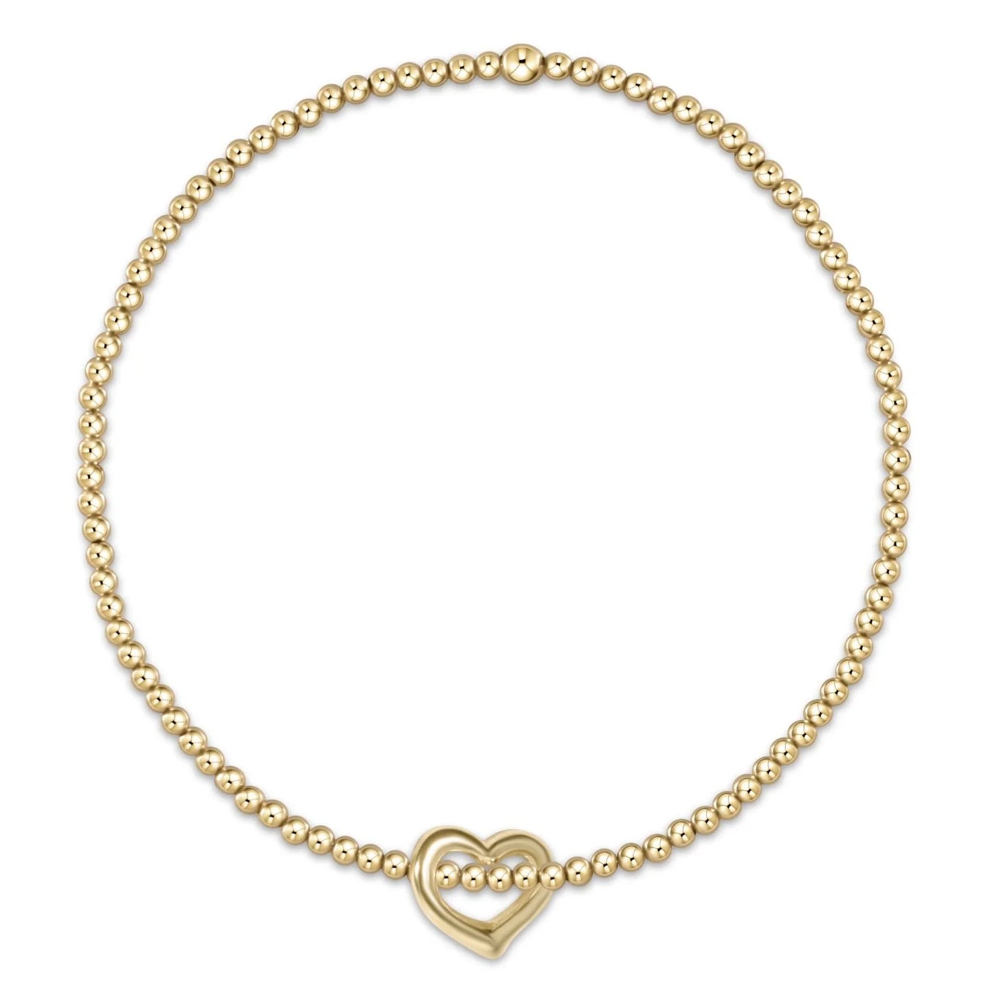 Enewton Love Small Gold 2MM Charm Bracelet