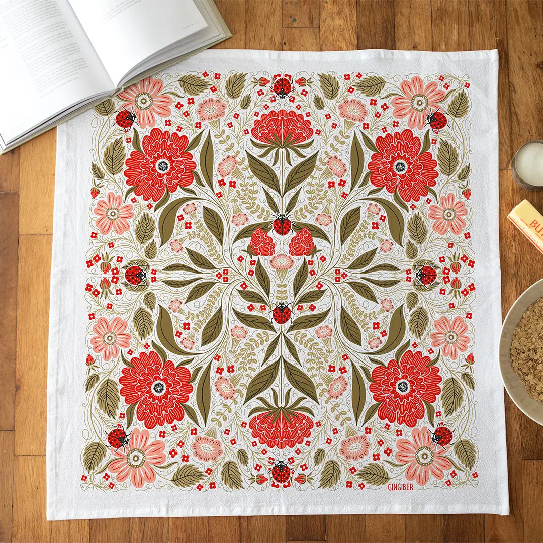 Ladybug Tea Towel