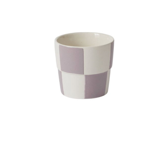 Laveneder Checkerboard pot 3.25x3.25"