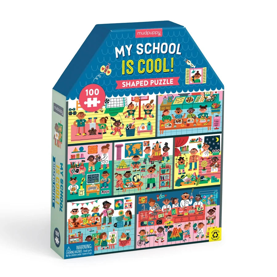 My School is Cool 100-Piece Puzzle House-shaped Puzzle
