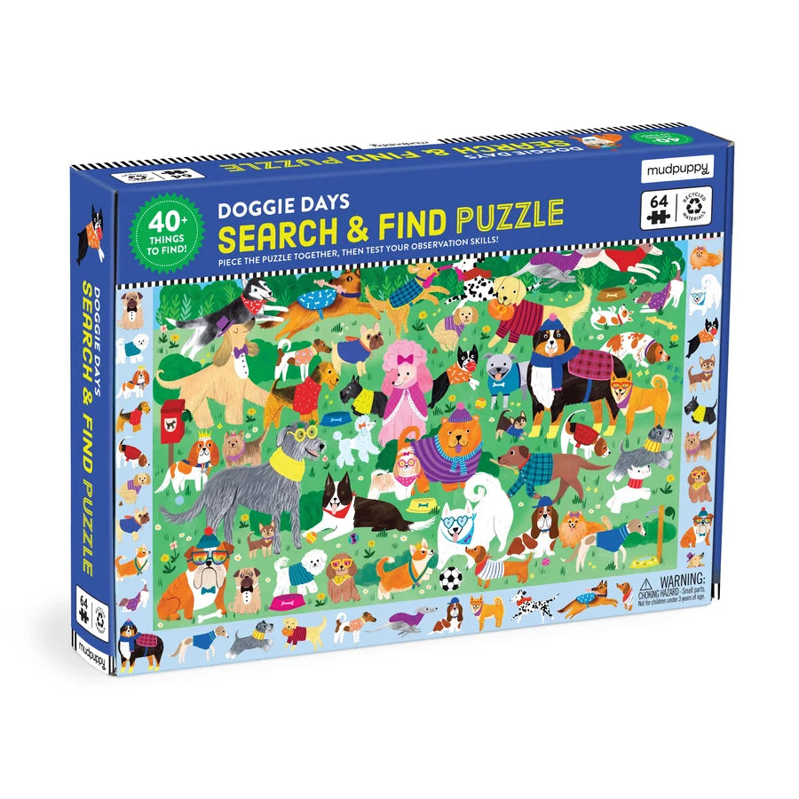 Doggie Days 64-Piece Search and Find Puzzle