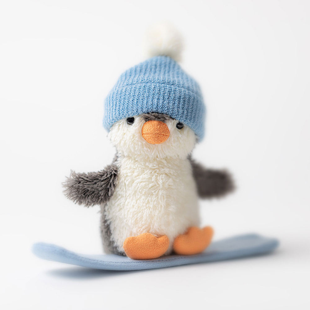 Peanut Penguin Snowboarding Jellycat