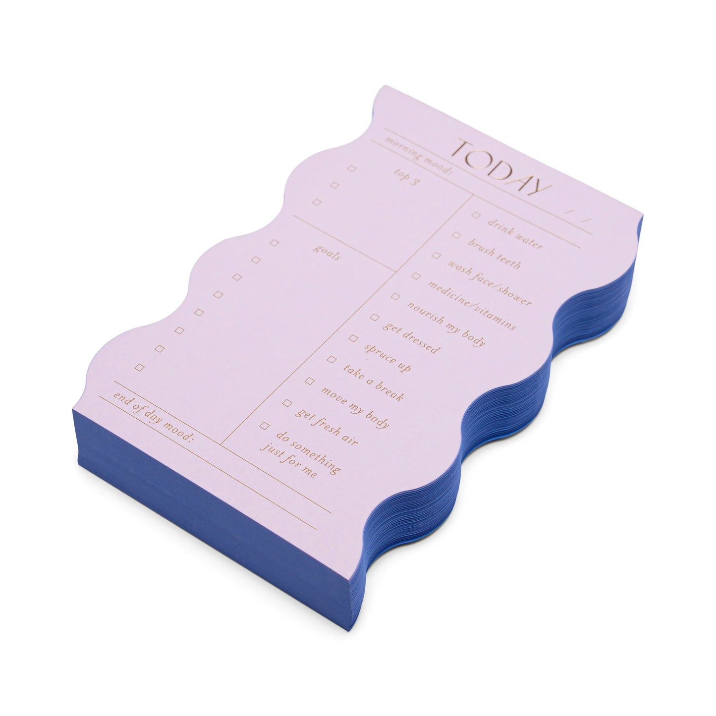 Wavy Daily Notepad Checklist