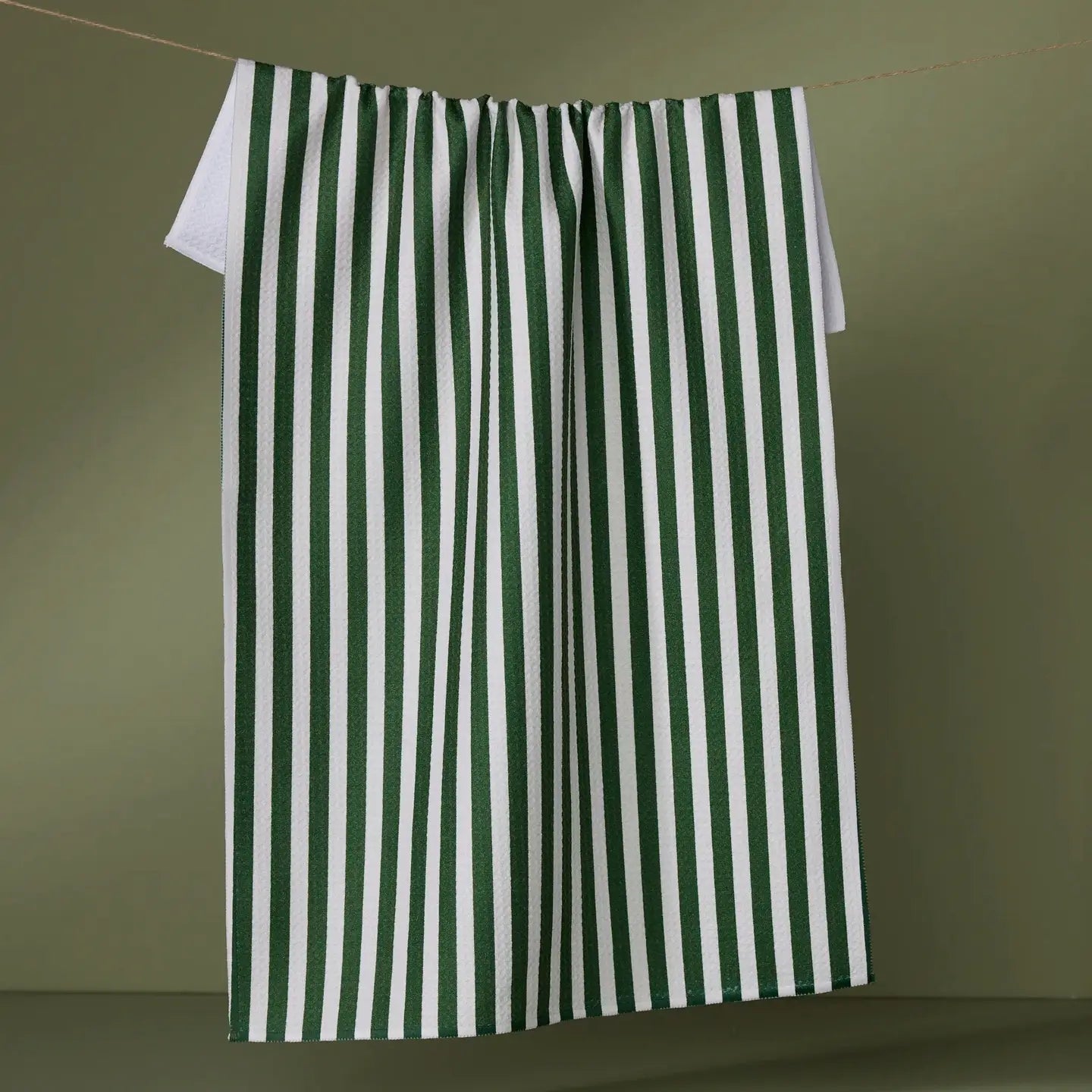 Ribbon Green Tea Towel