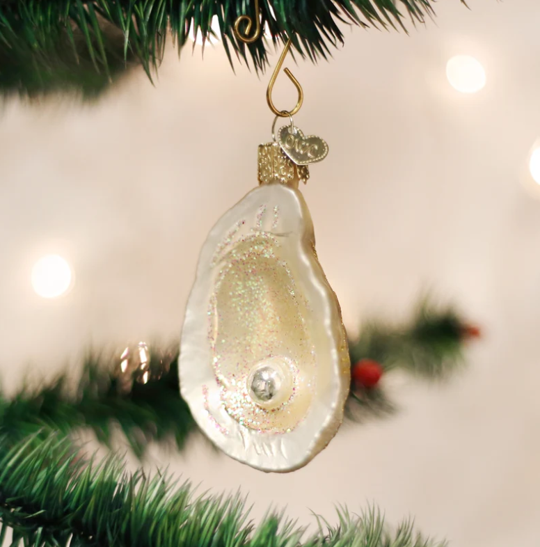 Oyster With Pearl Ornament