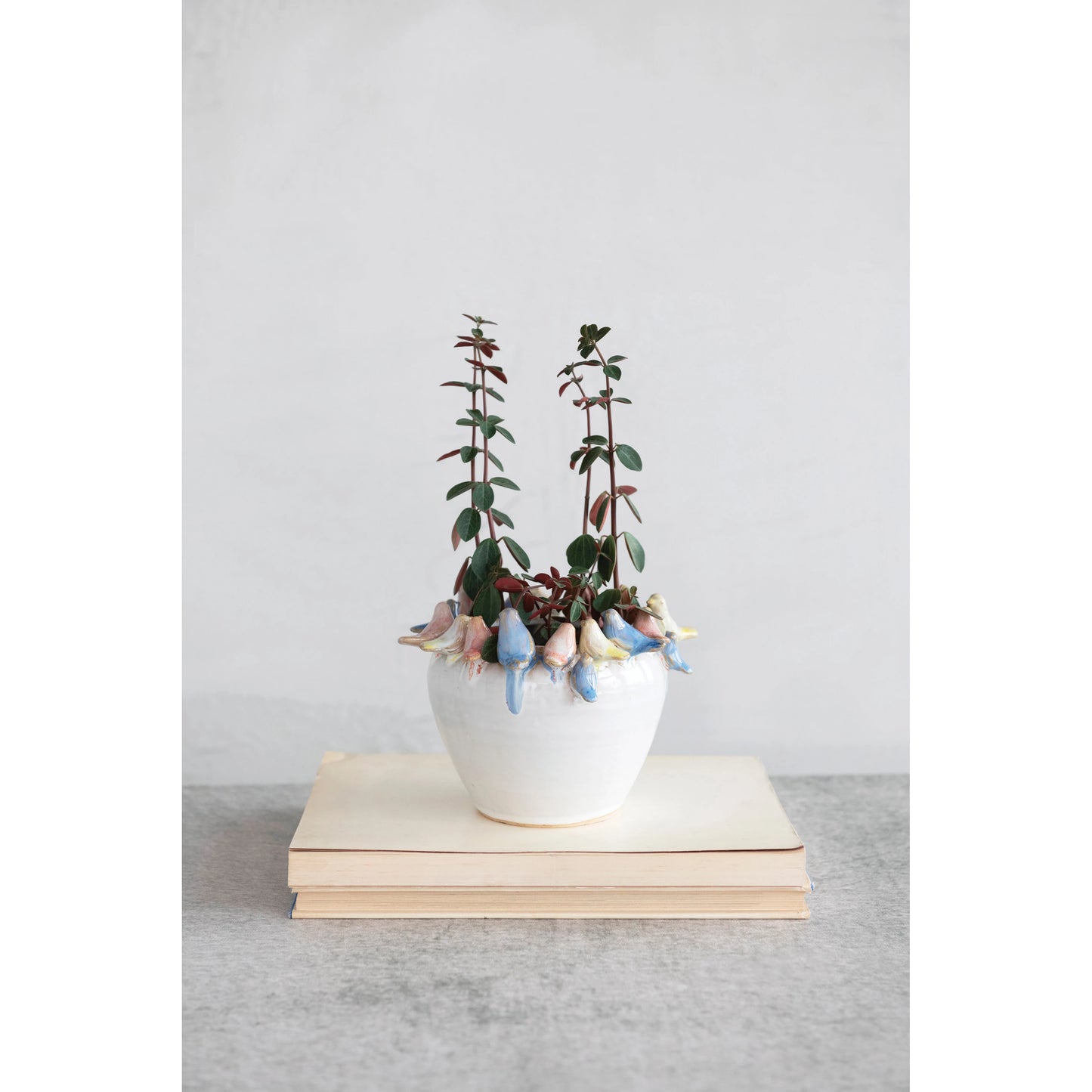 Birdie Stoneware Planter