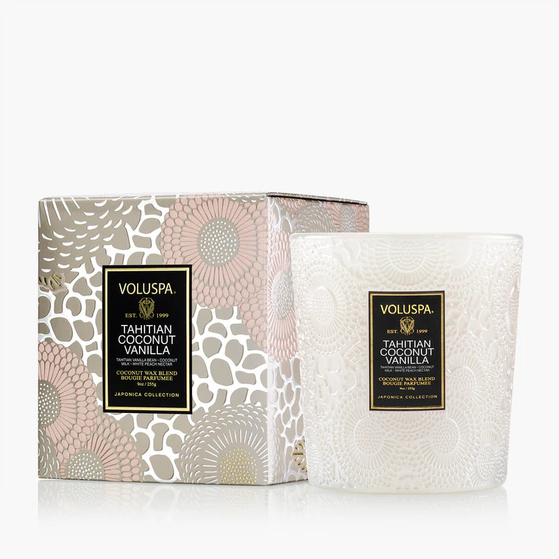 Voluspa Tahitian Coconut Vanilla Candle Collection