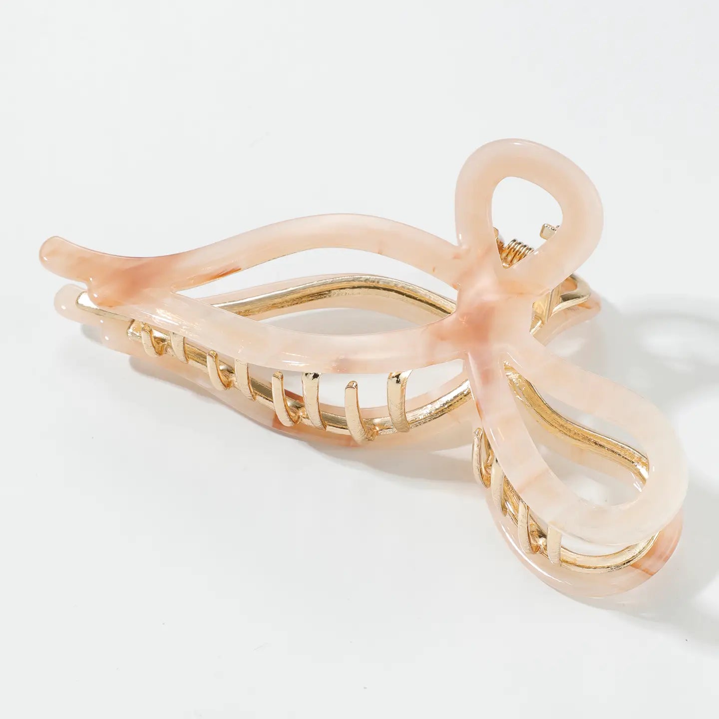 Sabrina Garden | Large Ribbon Metal Bow Claw Clip