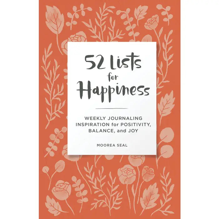 52 Lists For Happiness Floral Book