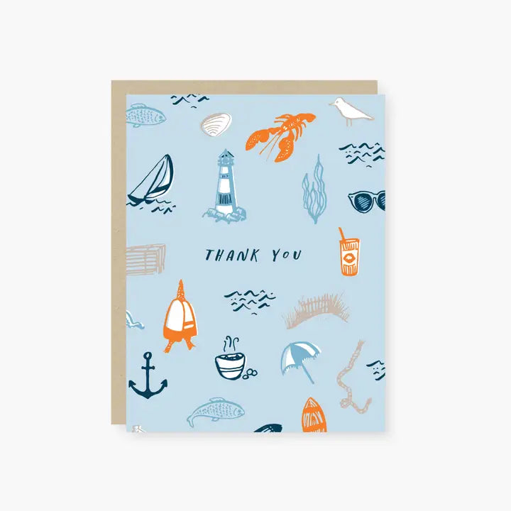 New England Icons Thank You Card