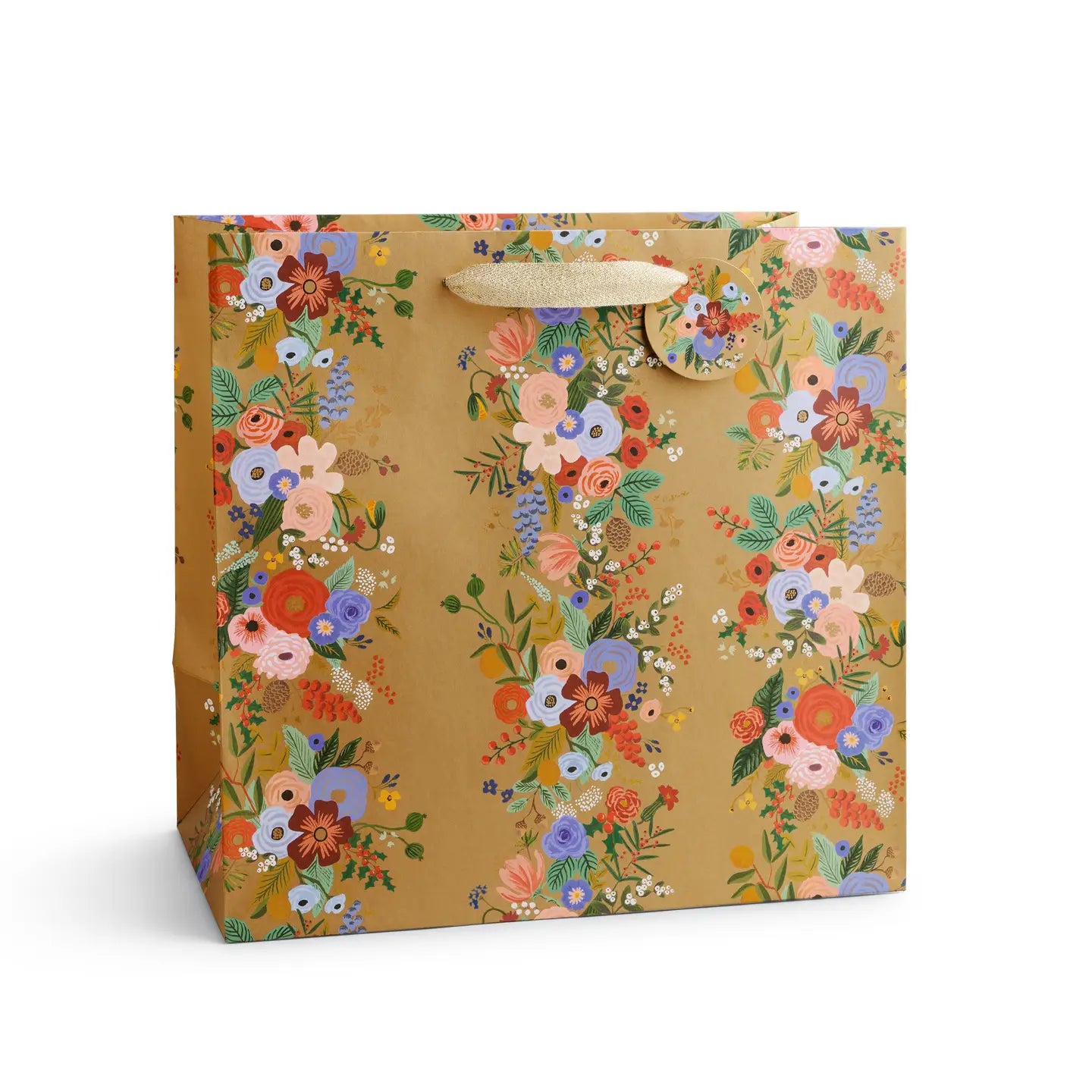 Holiday Garden Party Stripe Gift Bag