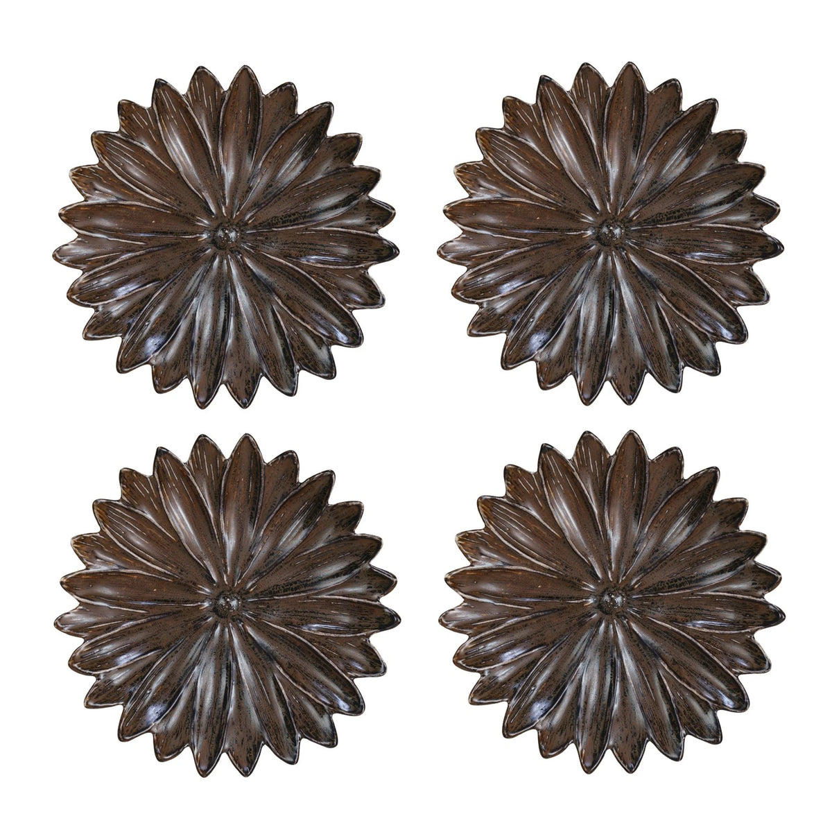 Stoneware Shaped Flower Plate