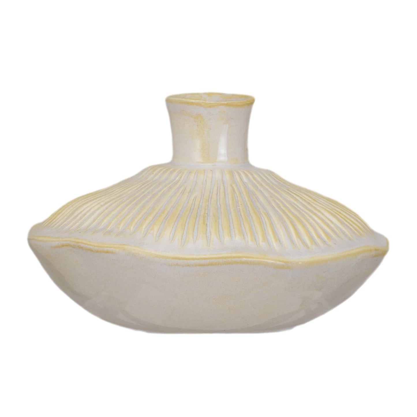 Pleated Round Vase