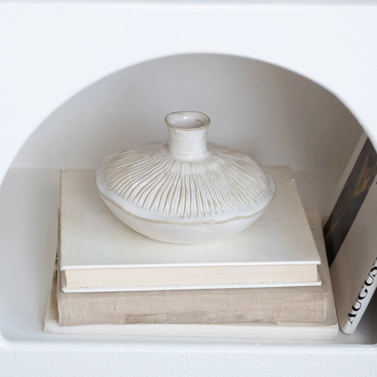 Pleated Round Vase