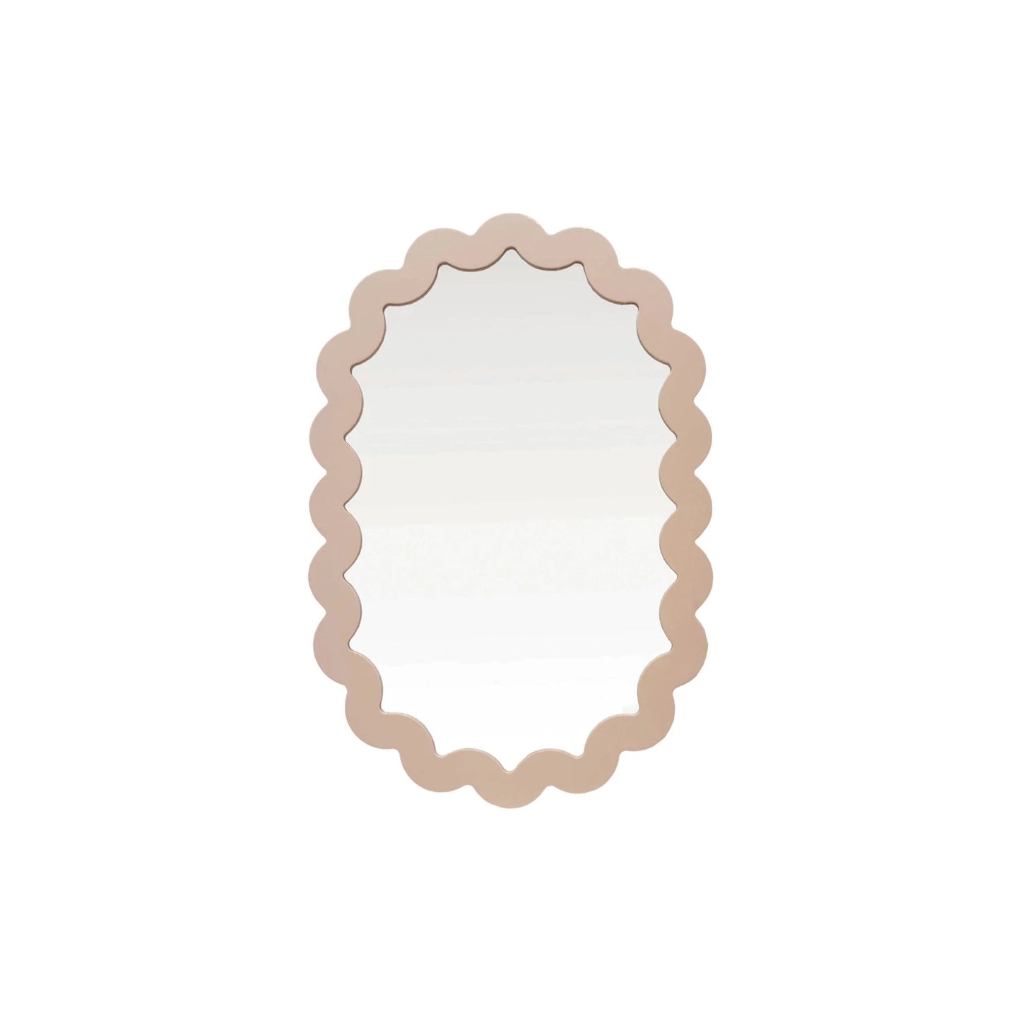 Wavy Cream Wall Mirror