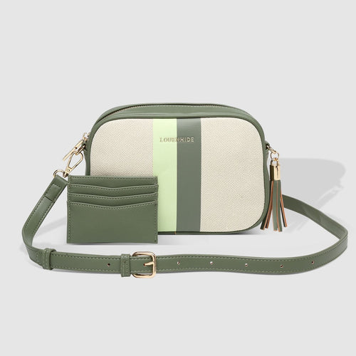 green canvas bag