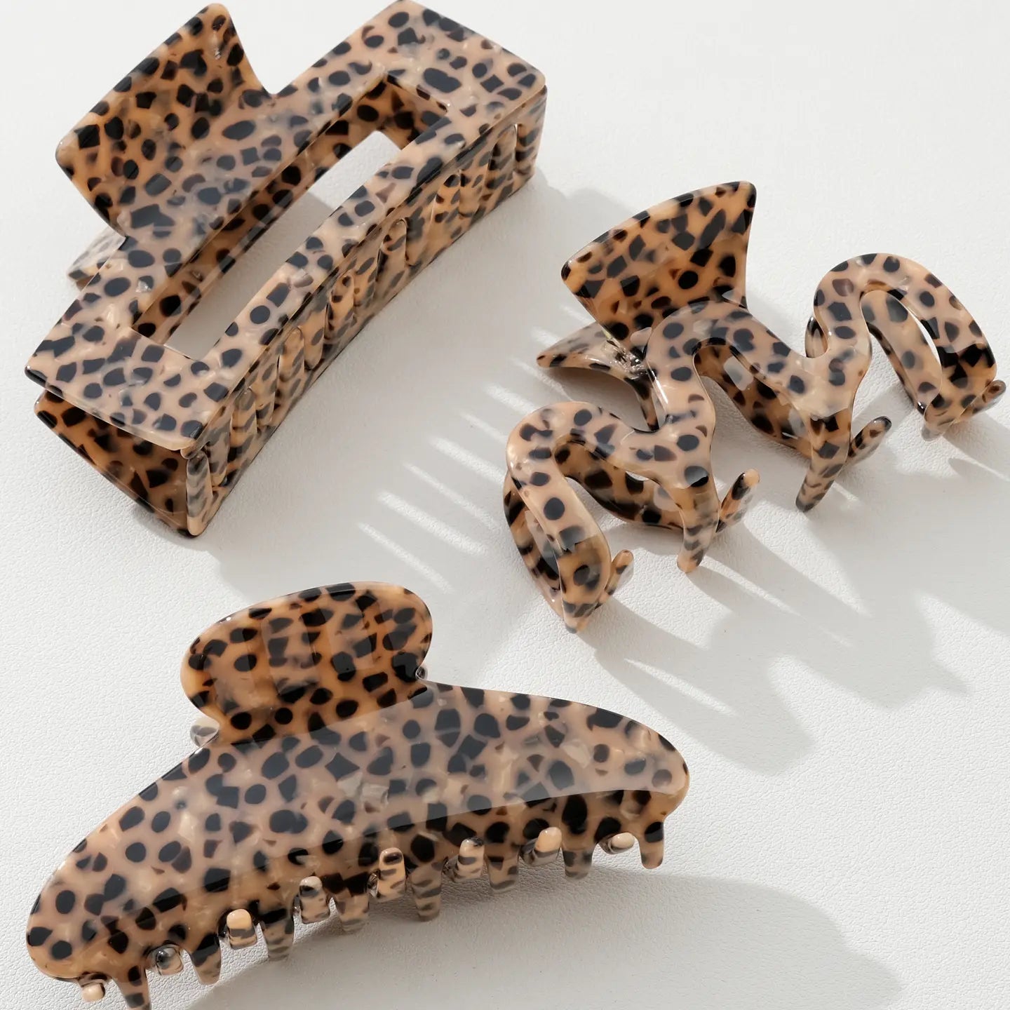Wild Leopard | Assorted Large Claw Clips