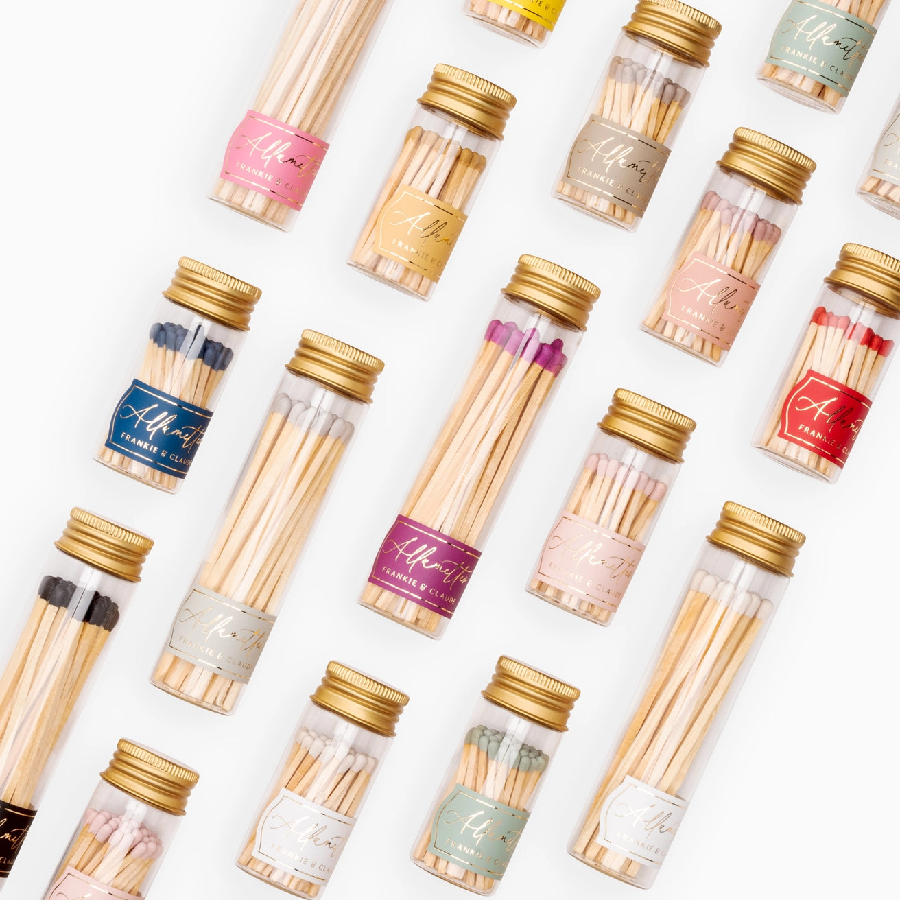 Glass Allumette Match Jar
