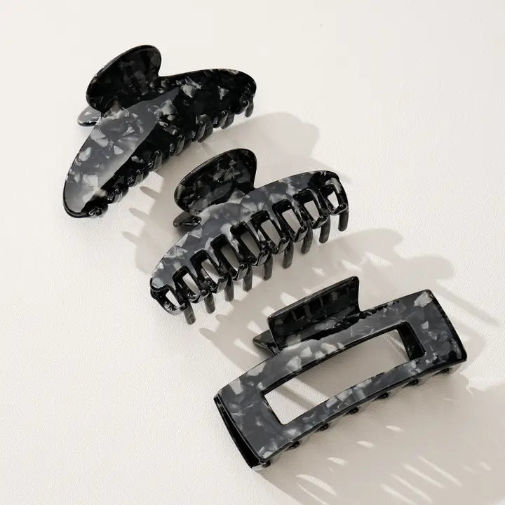 Onyx Large Assorted Claw Clips