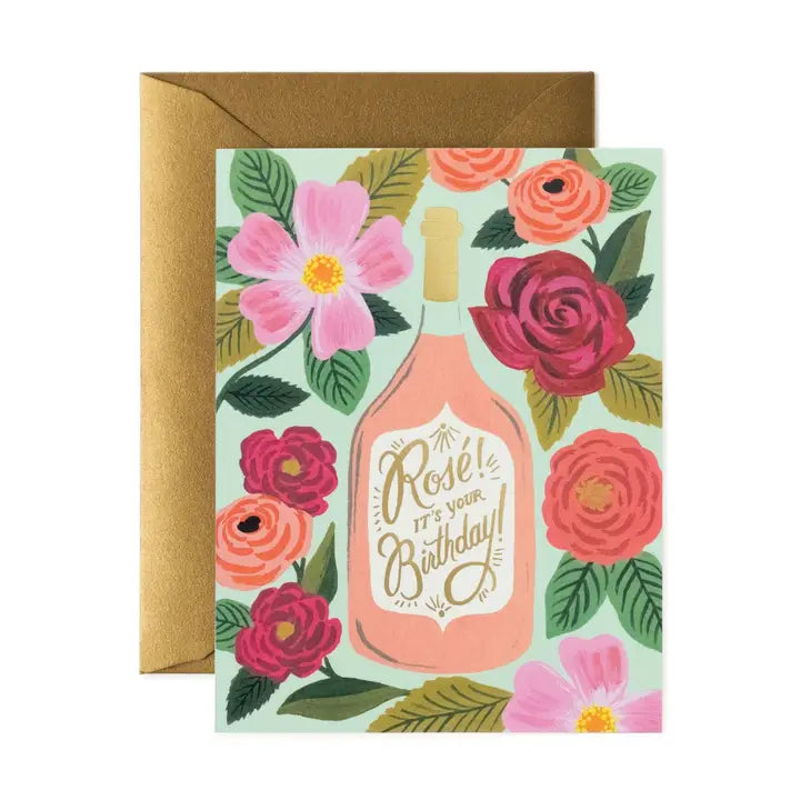 Rosé It's Your Birthday Card