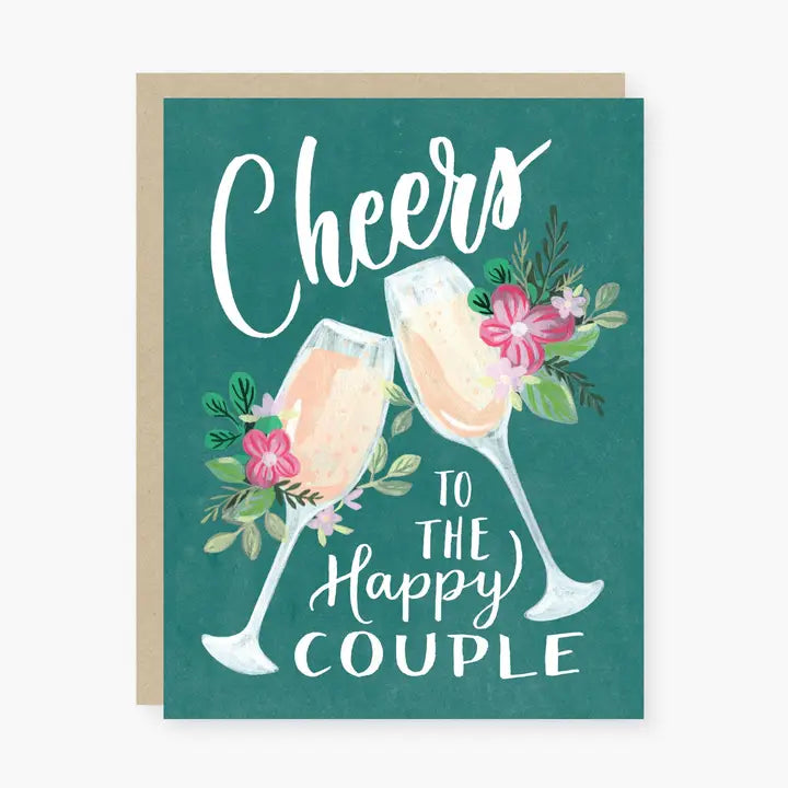 Cheers To the Happy Couple Wedding Card