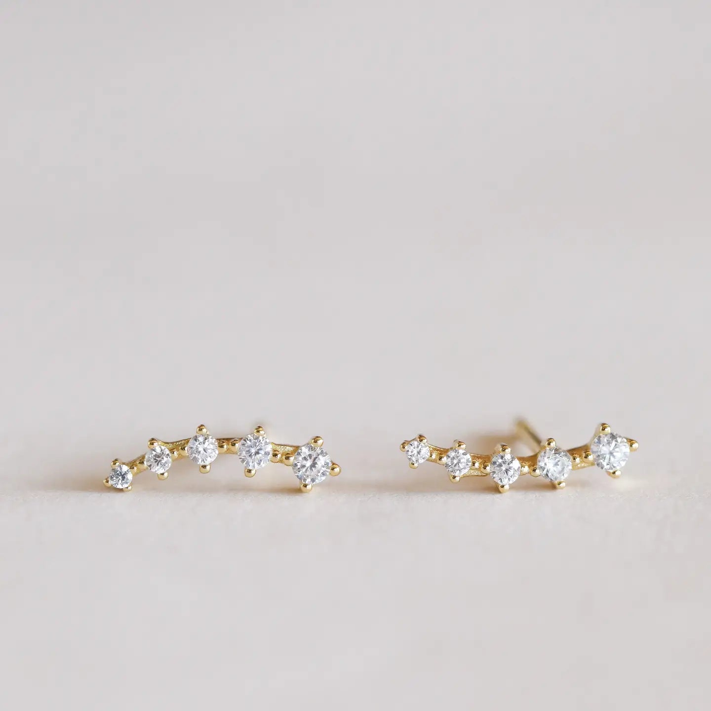 White Crawler Earrings