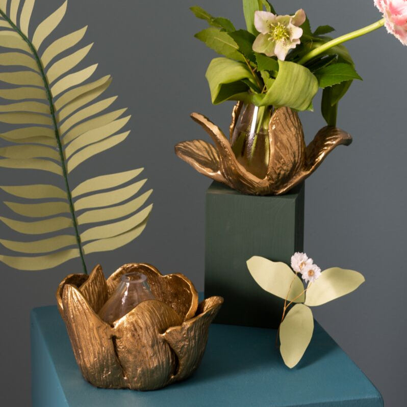 Budding Flower Sculpture Vase