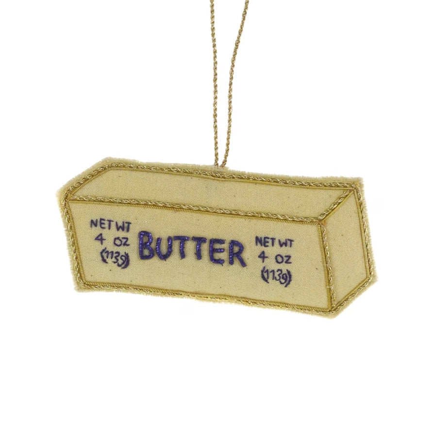 Embroidered Stick of Butter Ornament