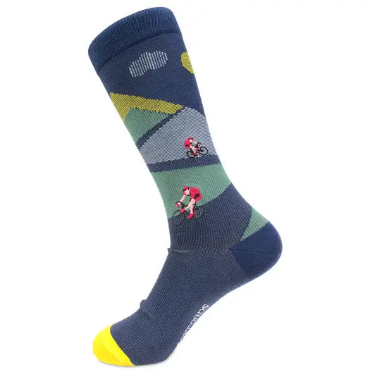 "Cycling Around" - Biking Fine Men's Socks