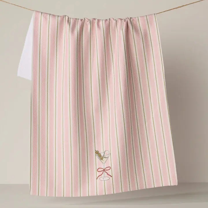 Martini Stripe Tea Towel