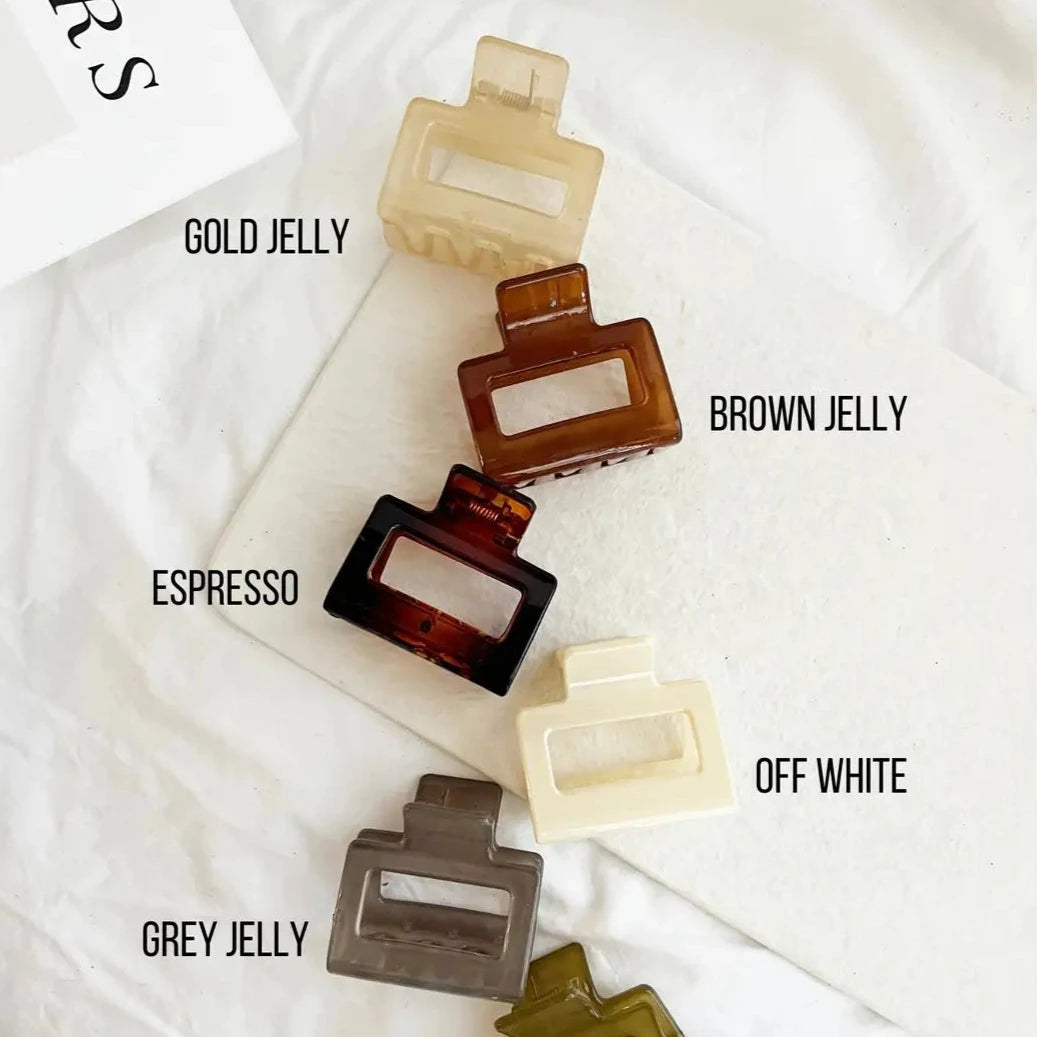 Jelly Hair Clips - 2 Inch