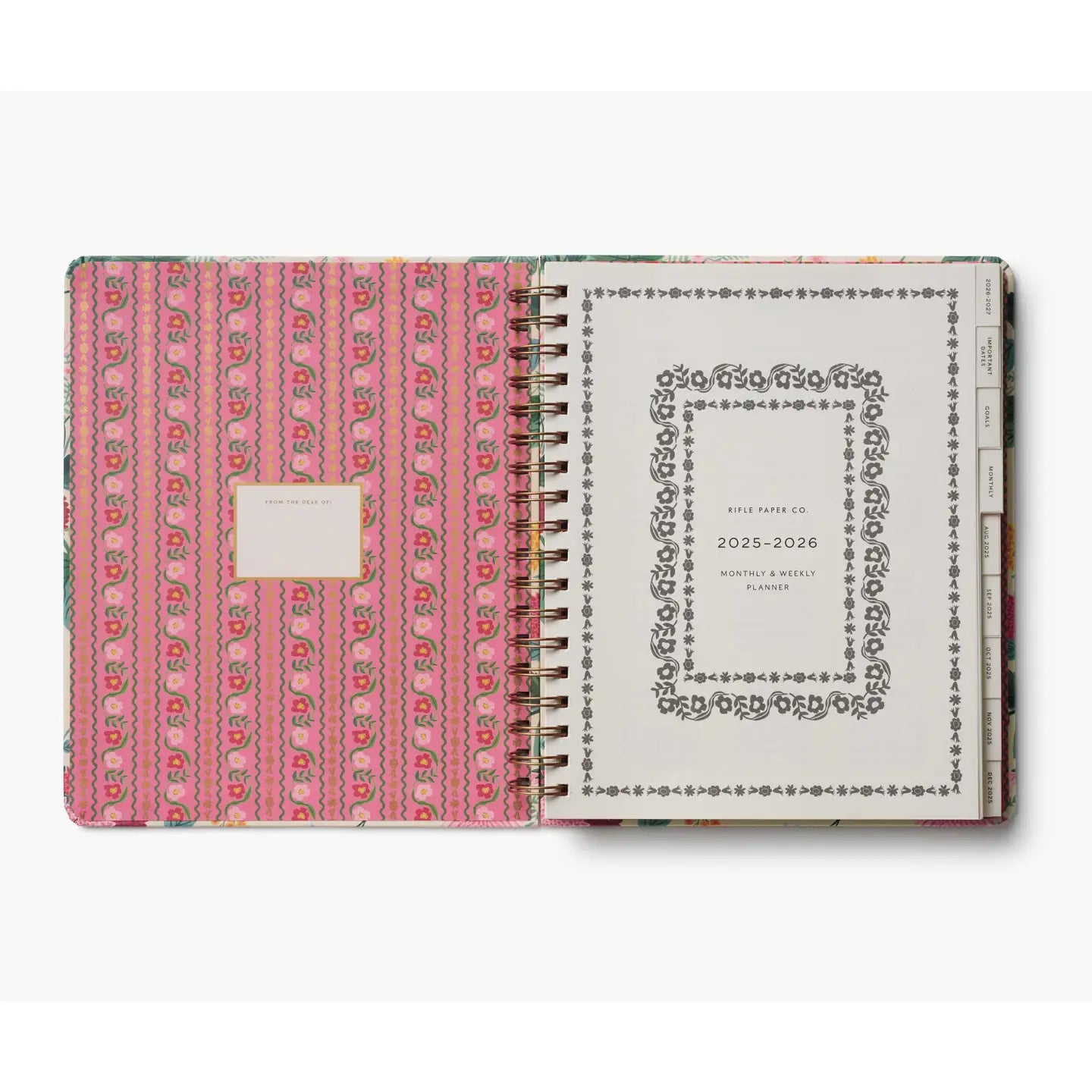 2026 Dahlia 17-Month Academic Hardcover Spiral Planner