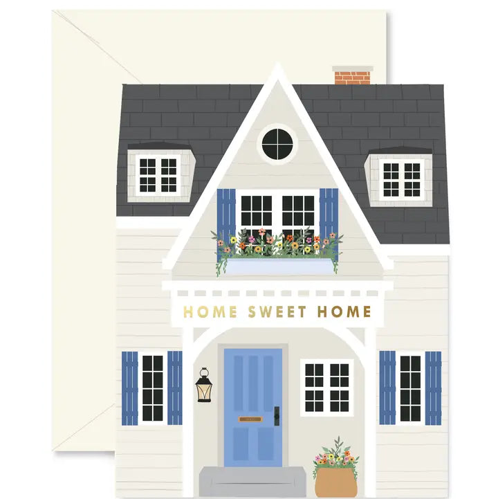 Blue Home Sweet Home Card