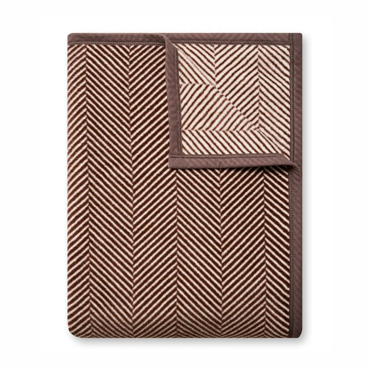 ChappyWrap Harborview Herringbone Chocolate Blanket