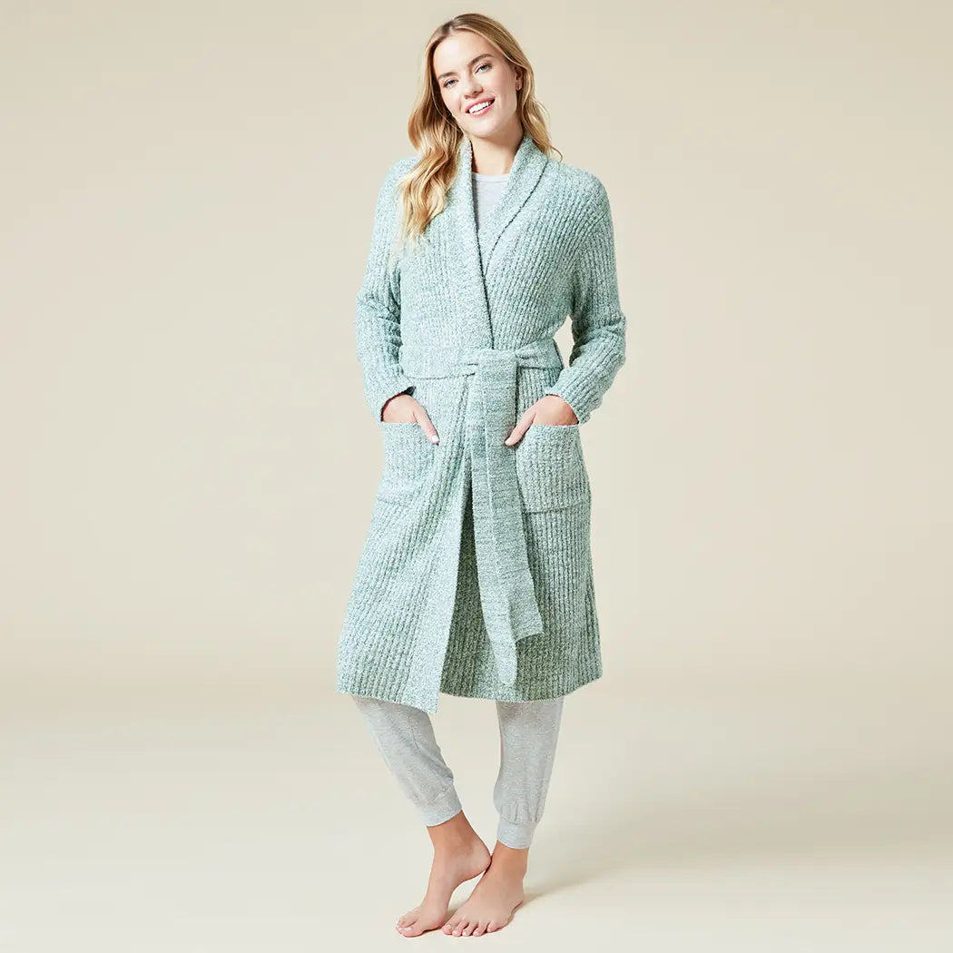 Women's Soft & Plush Marshmallow Rib Wrap Robe