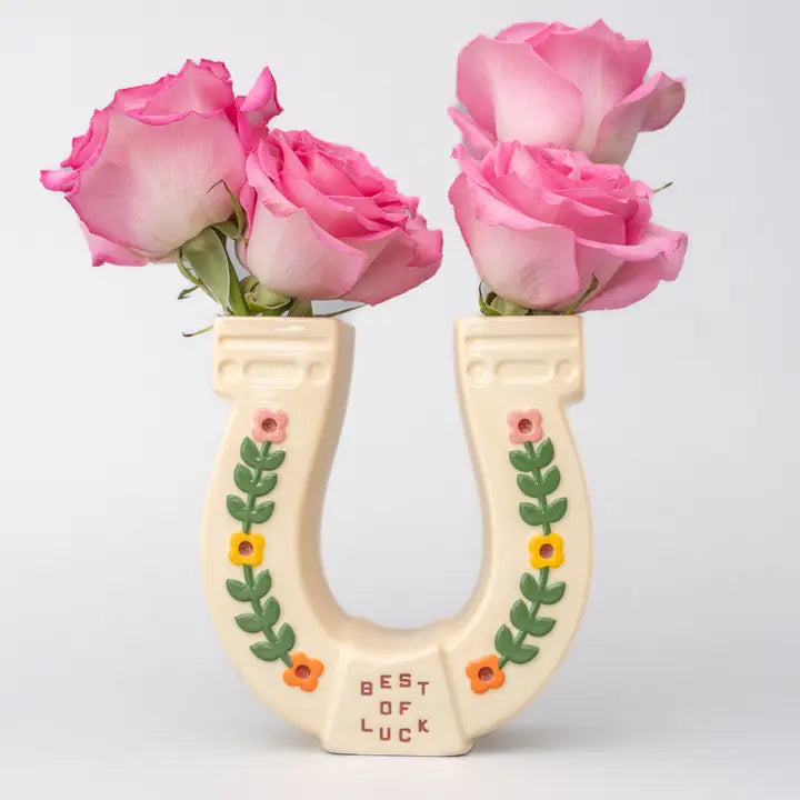Horseshoe Ceramic Vase