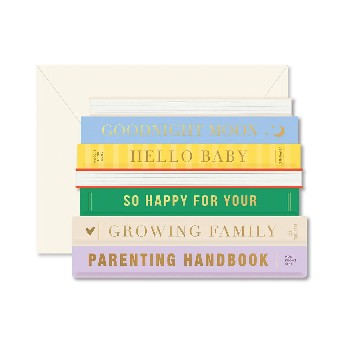 Baby Books Die Cut Greeting Card