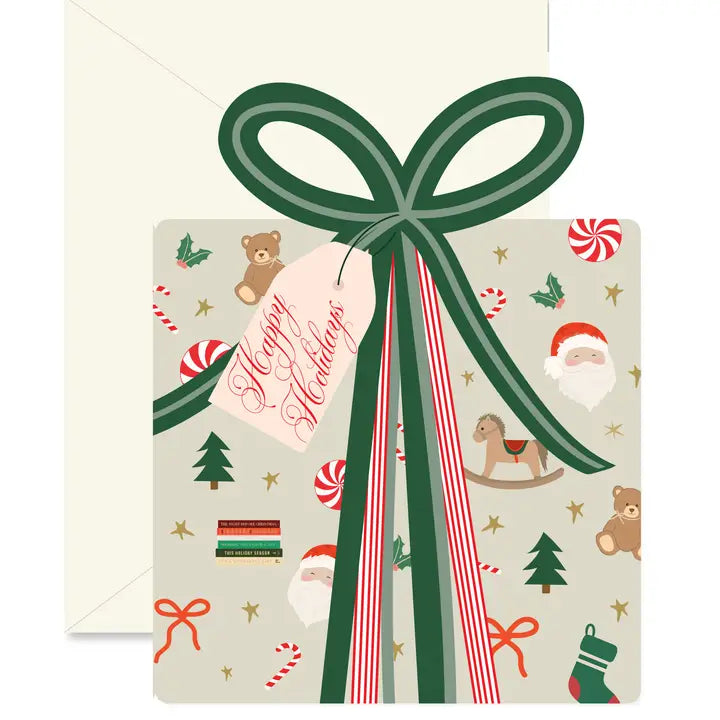 Christmas Morning Gift Die-Cut Card