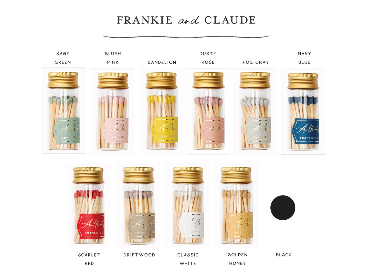 Glass Allumette Match Jar