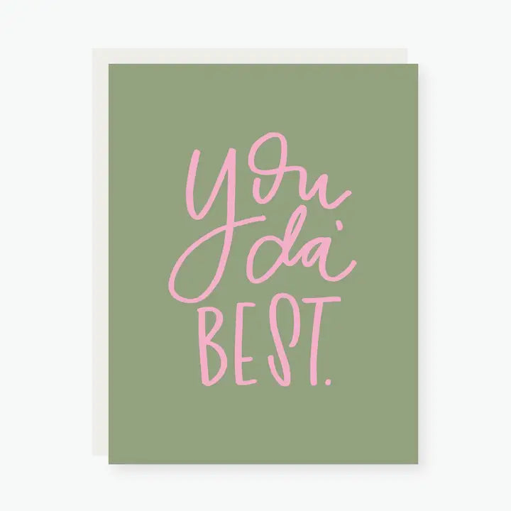 You Da' Best Thank You Card