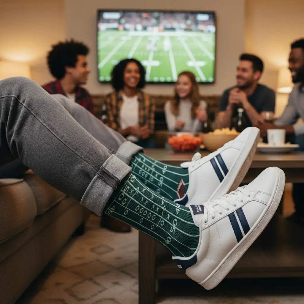 "Pig Skin" - Football Fine Men's Socks